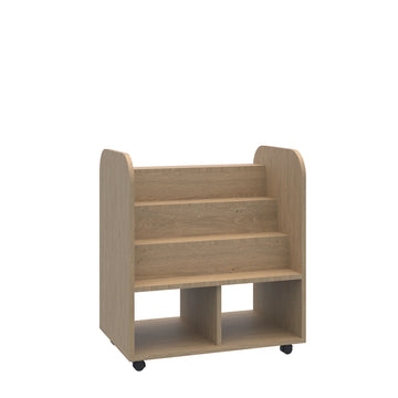 Szafka ekspozycyjna mobilna Smart 2P 706x466x798 – dąb