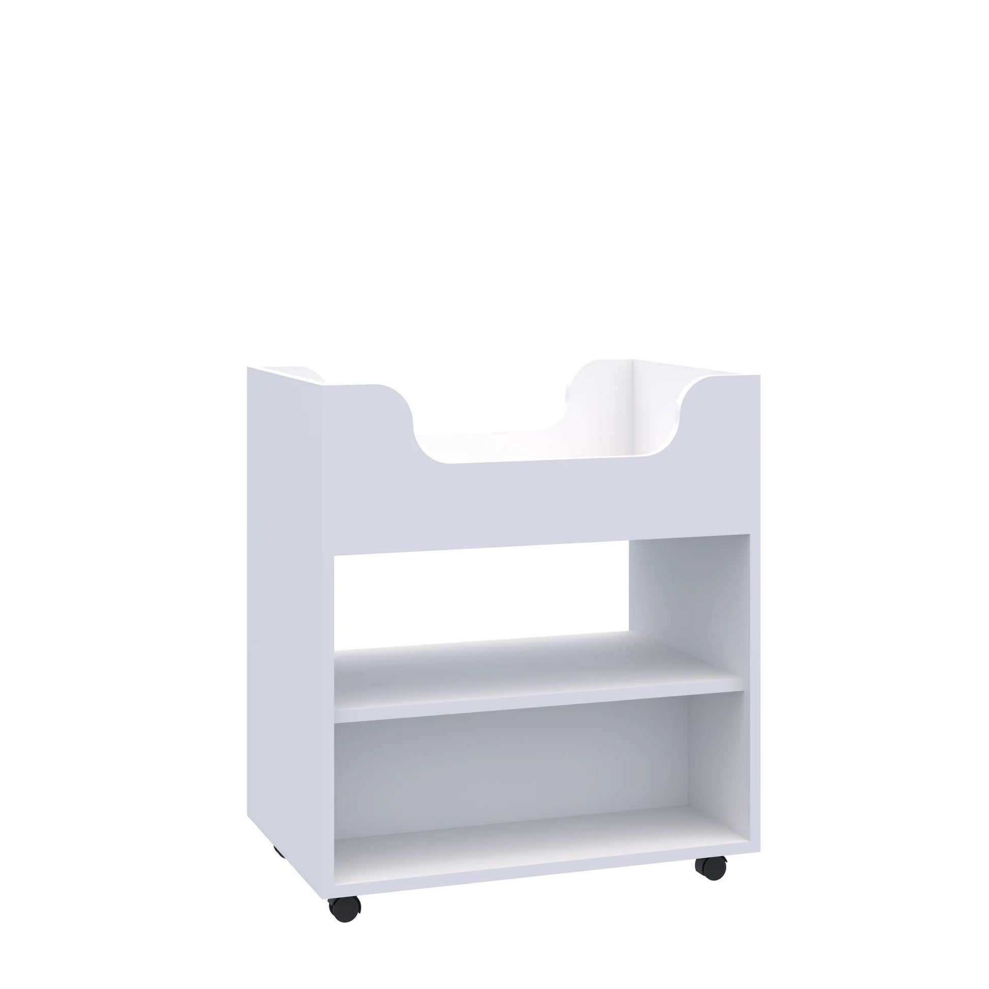 Szafka mobilna Smart 2P z półką dwustronną 706x466x798 – biały
