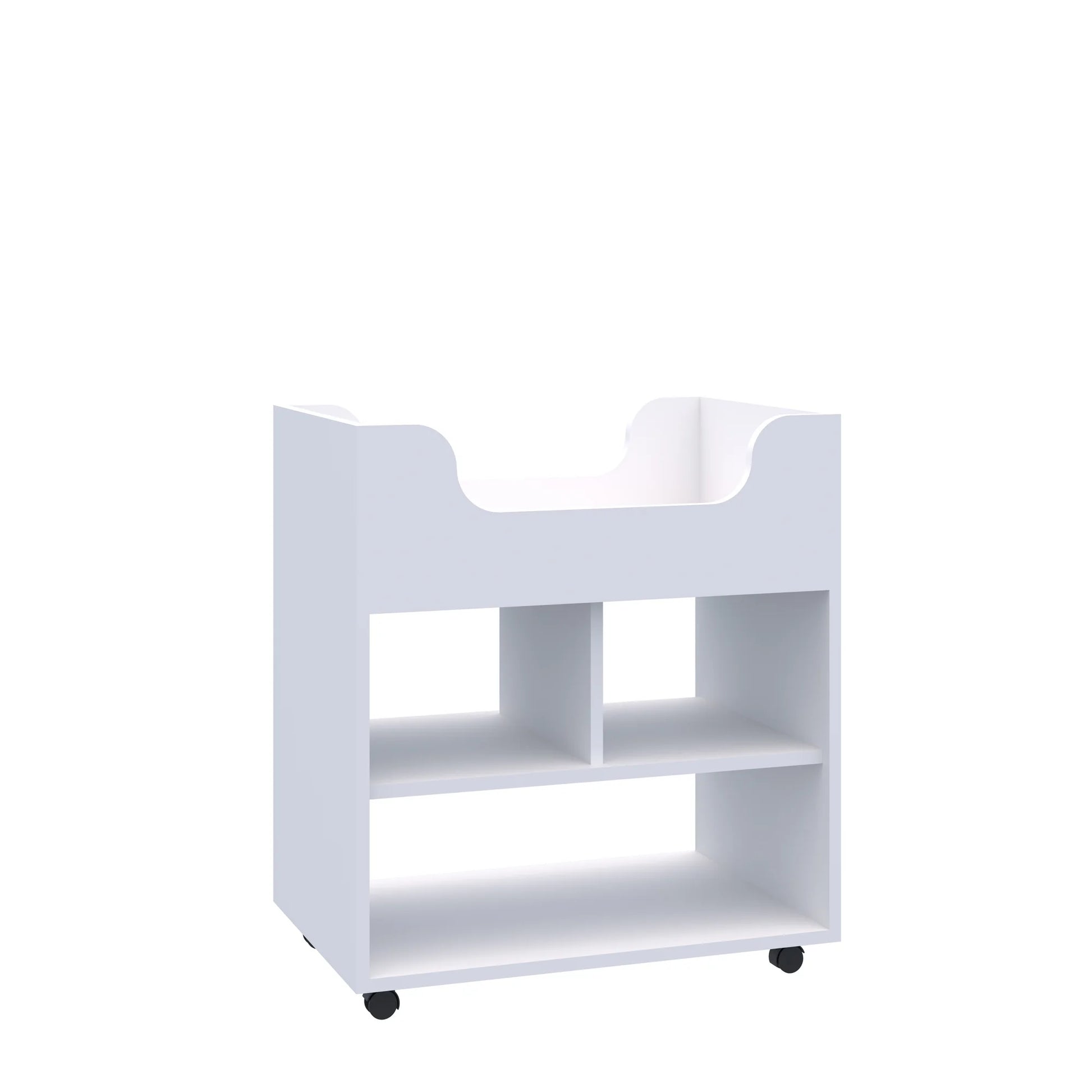 Szafka mobilna Smart 2P z przegrodą 706x466x798 – biały