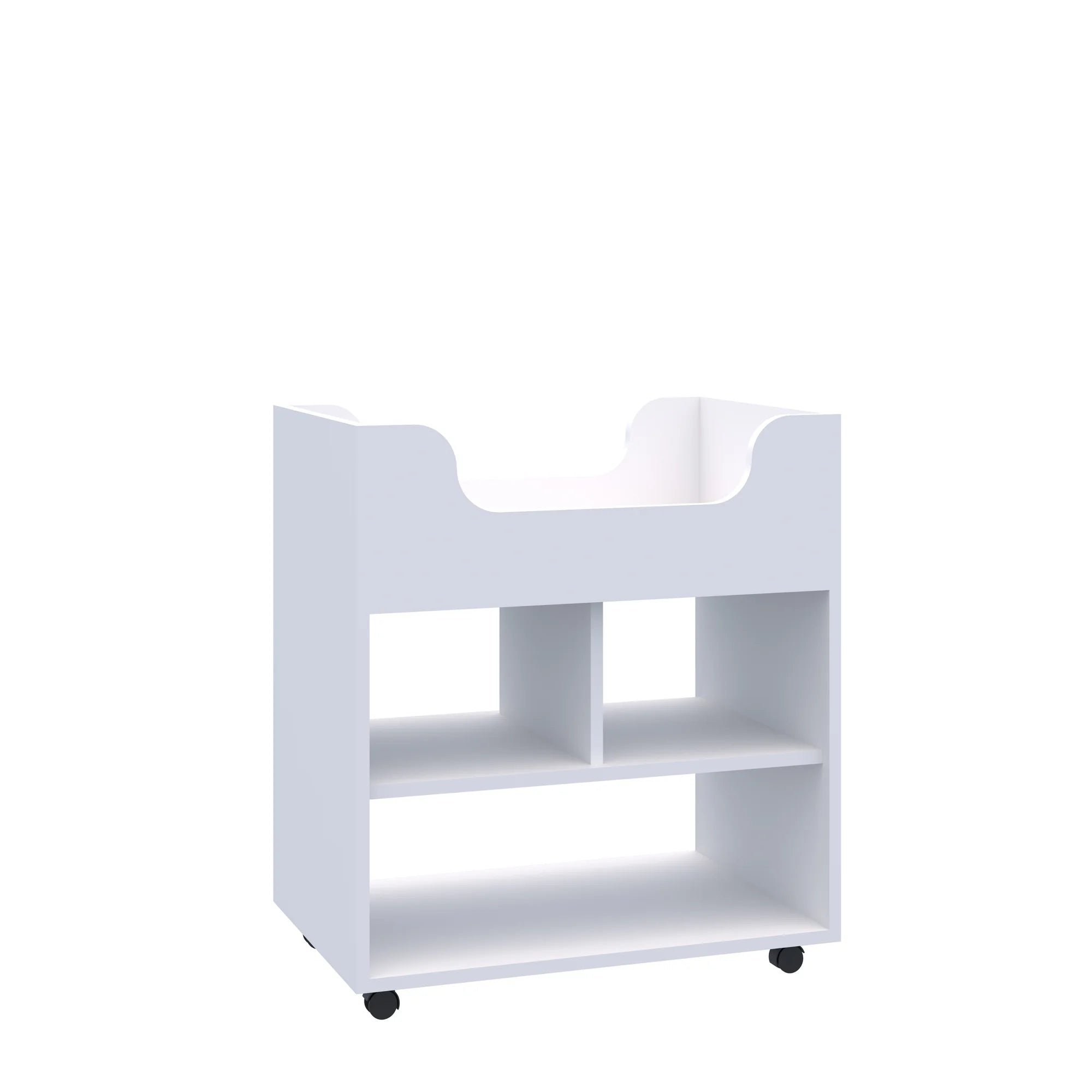 Szafka mobilna Smart 2P z przegrodą 706x466x798 – biały