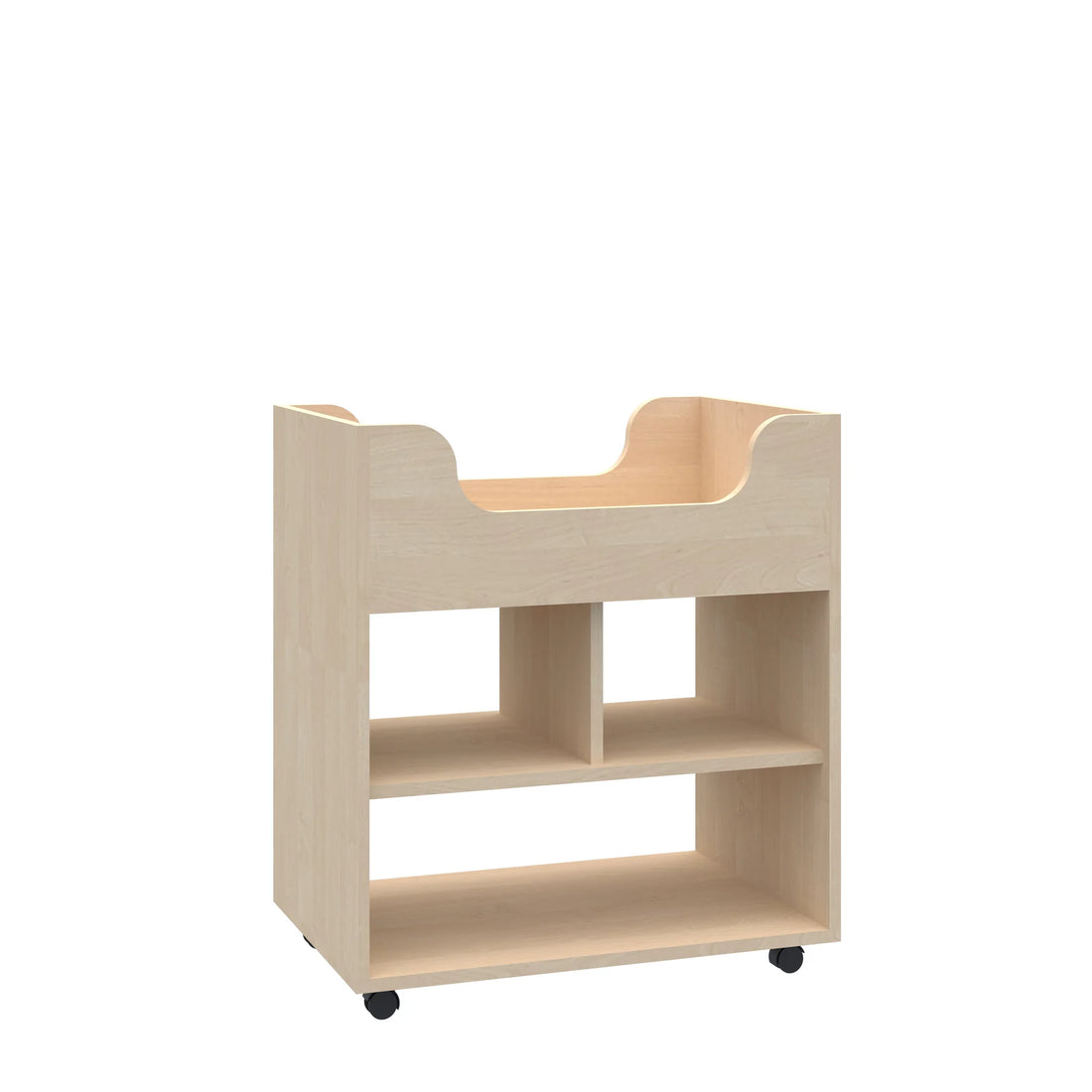Szafka mobilna Smart 2P z przegrodą 706x466x798 – dąb