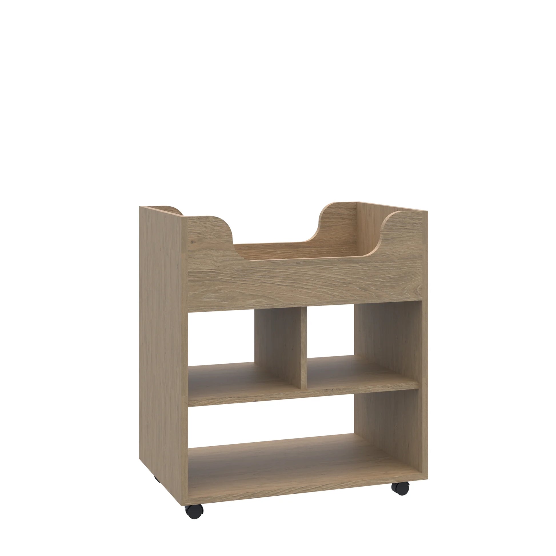 Szafka mobilna Smart 2P z przegrodą 706x466x798 – dąb