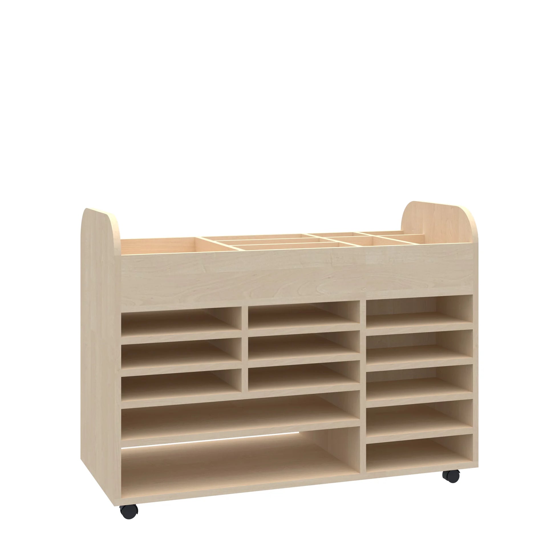 Szafka plastyczna mobilna Smart 2P 1058x466x798 – brzoza