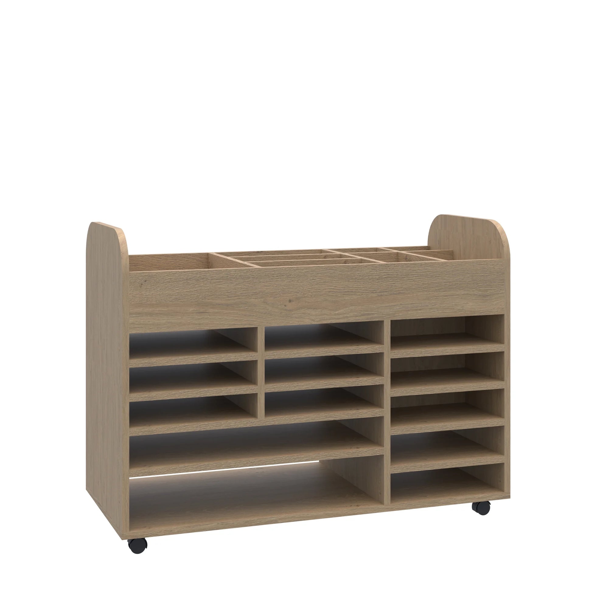 Szafka plastyczna mobilna Smart 2P 1058x466x798 – dąb