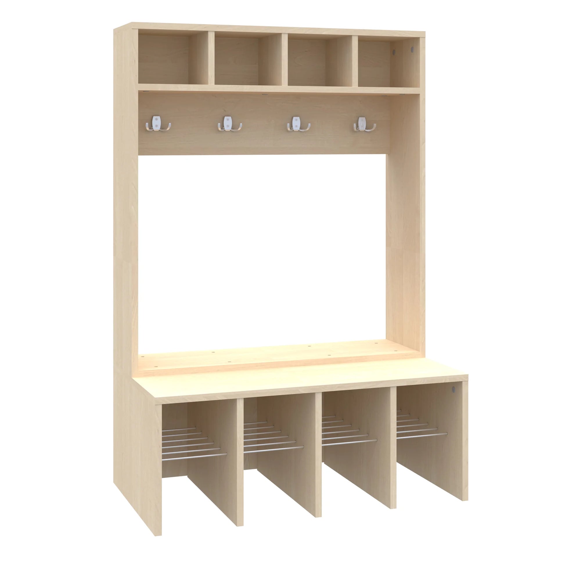 Szatnia czteroosobowa Simple 884x500x1320 – brzoza