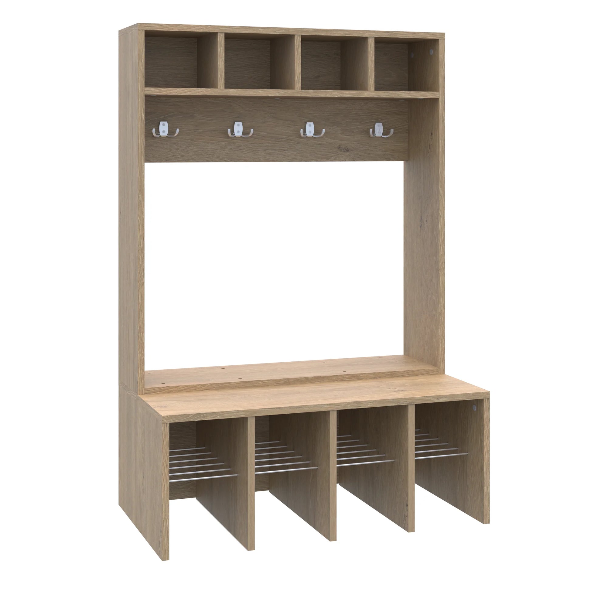 Szatnia czteroosobowa Simple 884x500x1320 – dąb