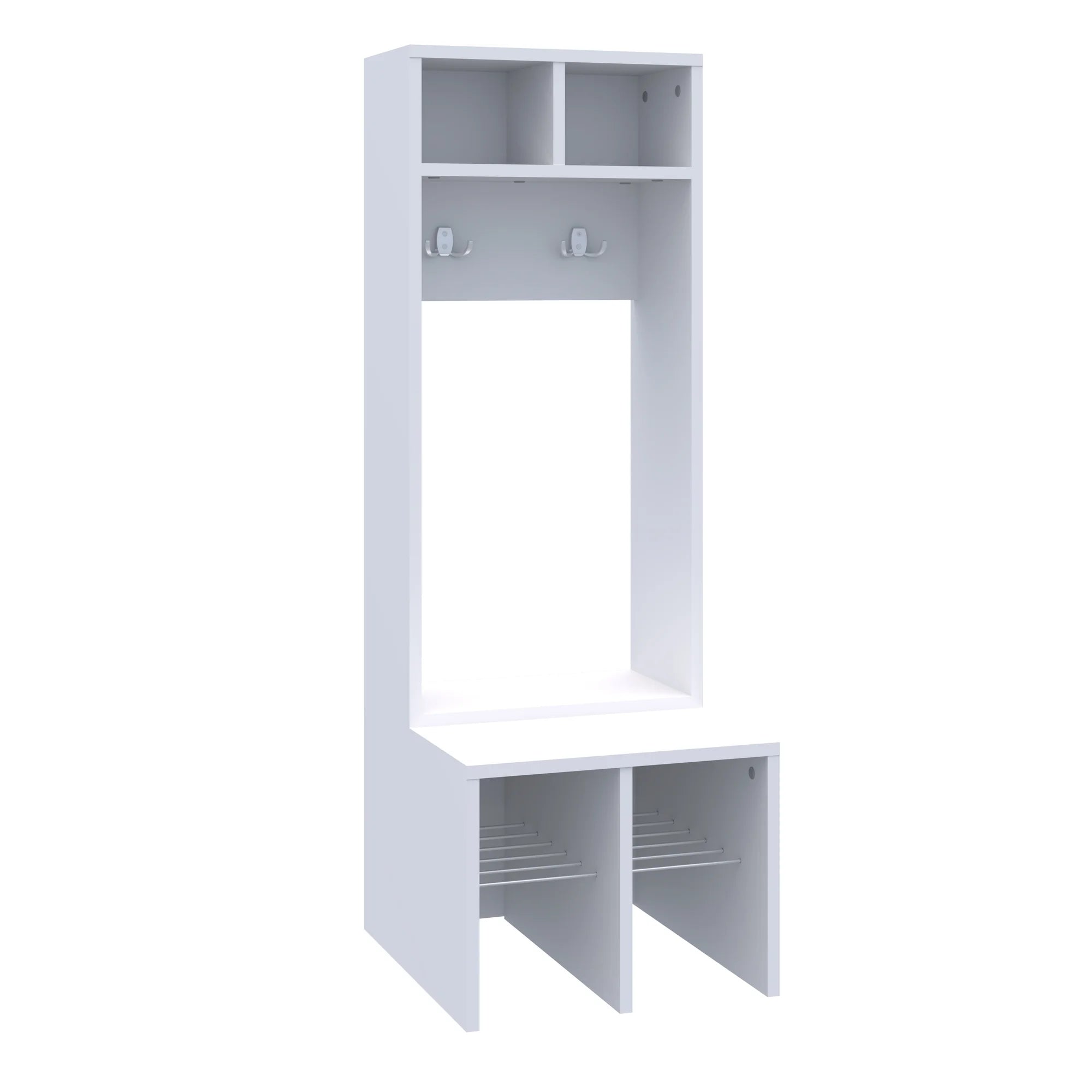 Szatnia dwuosobowa Simple 450x500x1320 – biały