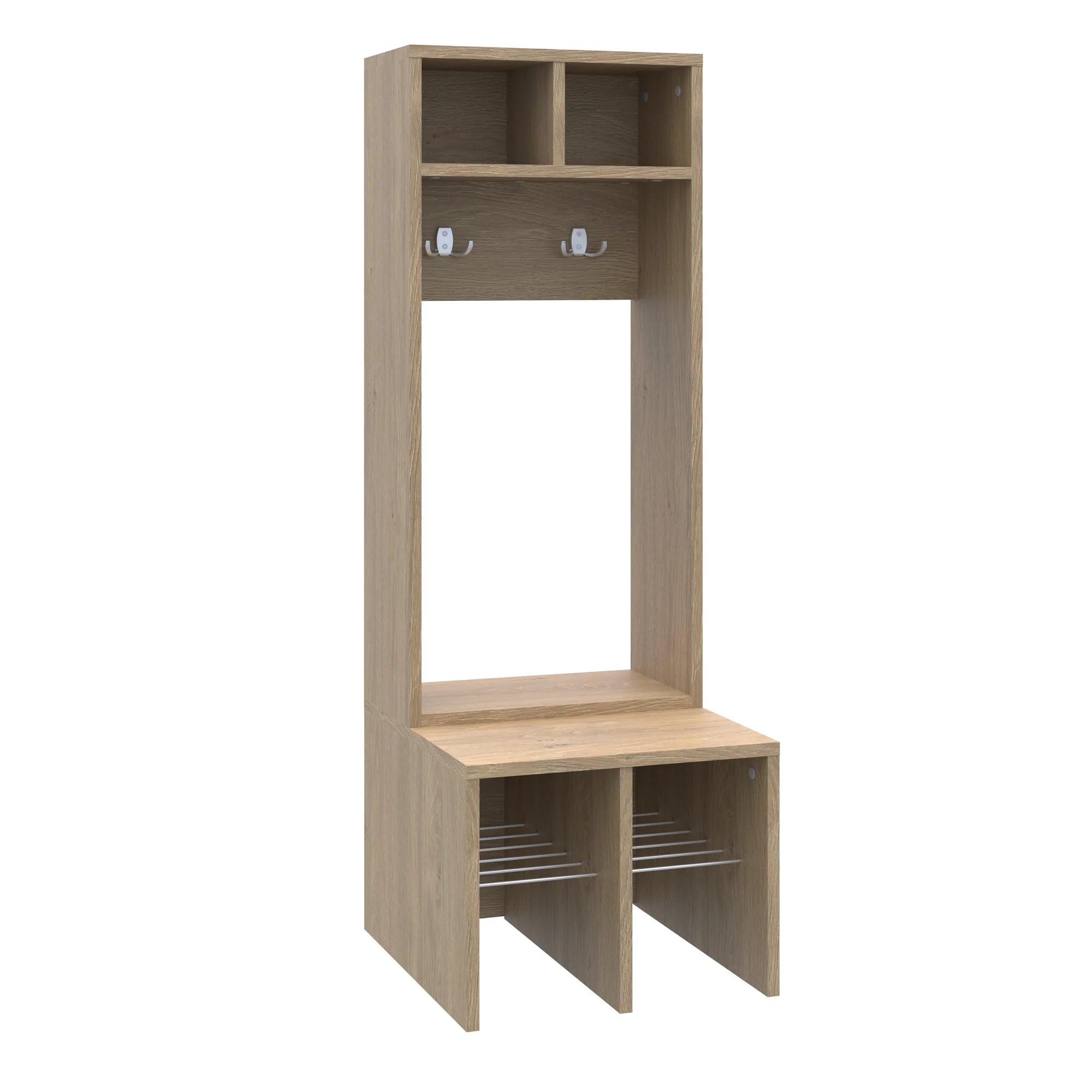Szatnia dwuosobowa Simple 450x500x1320 – dąb