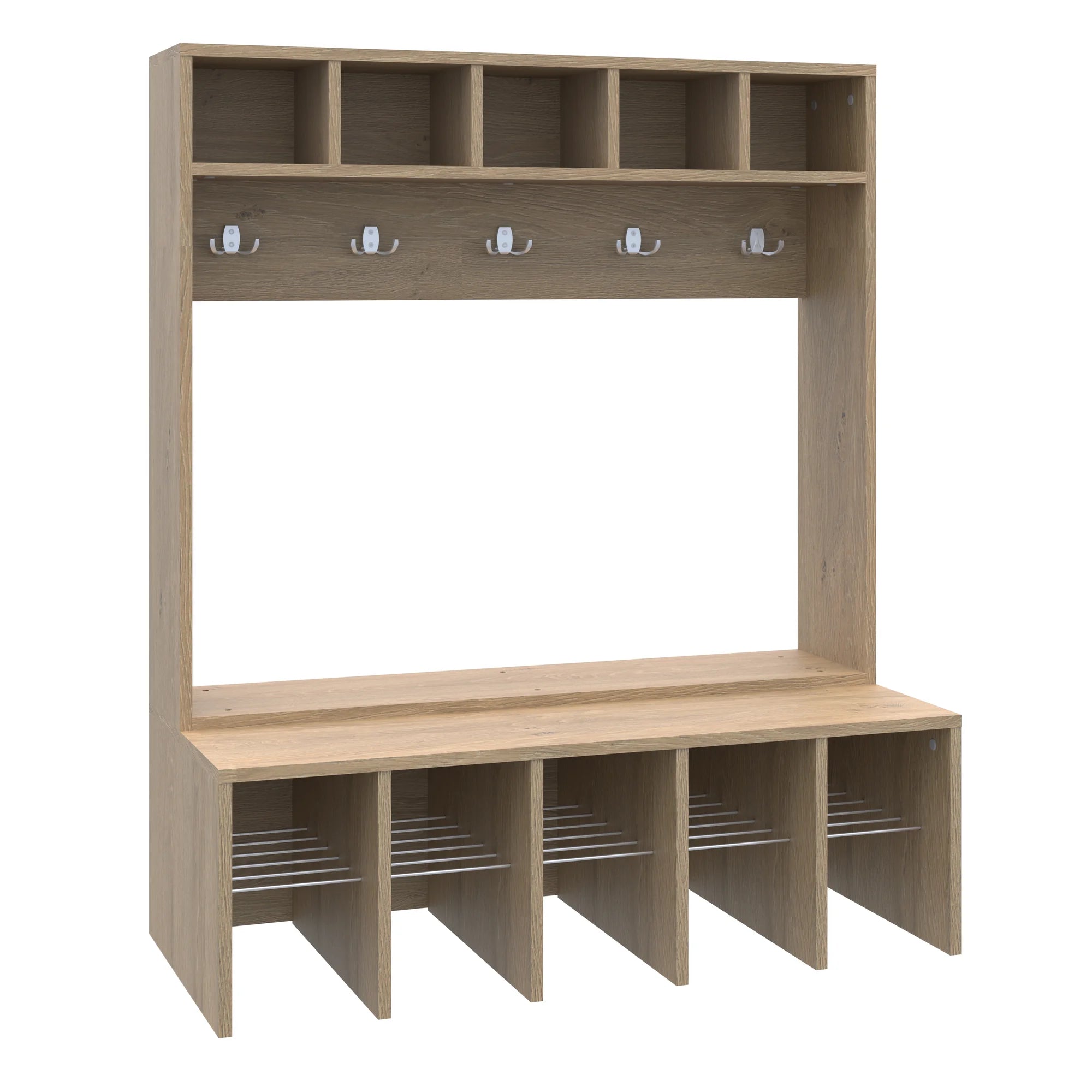 Szatnia pięcioosobowa Simple 1100x500x1320 – dąb