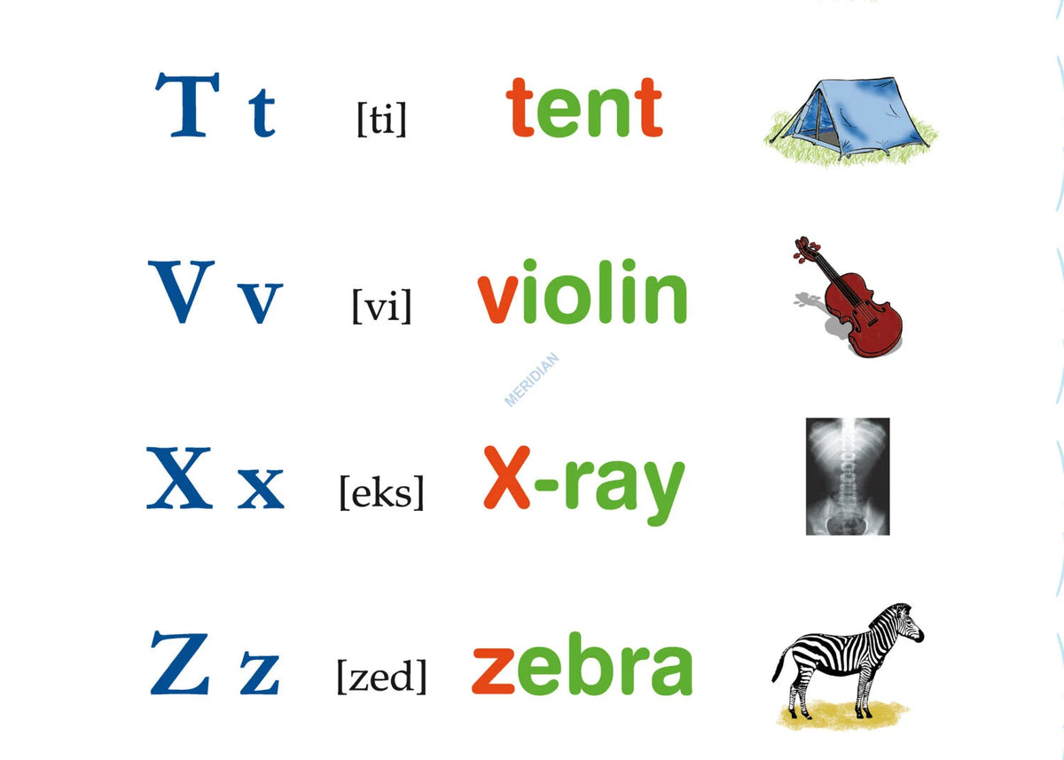 The English Alphabet - plansza dydaktyczna w języku angielskim - zdjęcie 3