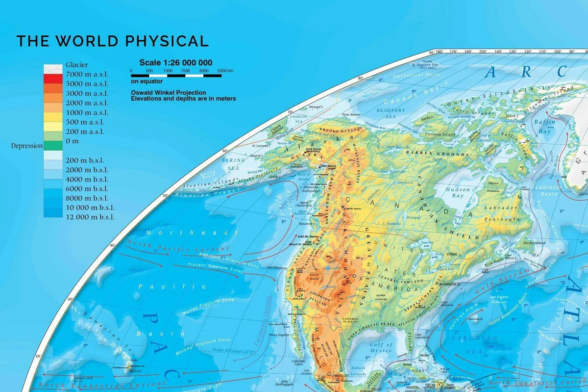 The World Physical - mapa ścienna w języku angielskim - zdjęcie 4
