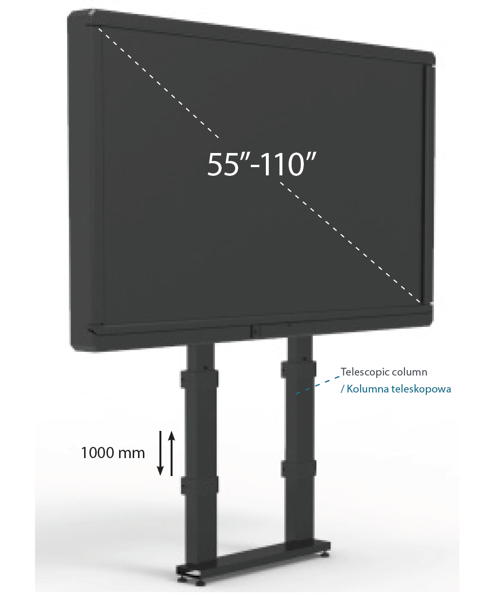 Zdjęcie produktu Uchwyt wall to floor Winda DIMASA XL-W-2 motor