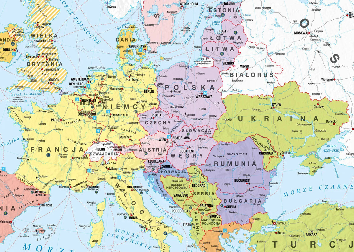 Unia Europejska - etapy rozszerzania - mapa ścienna - zdjęcie 2