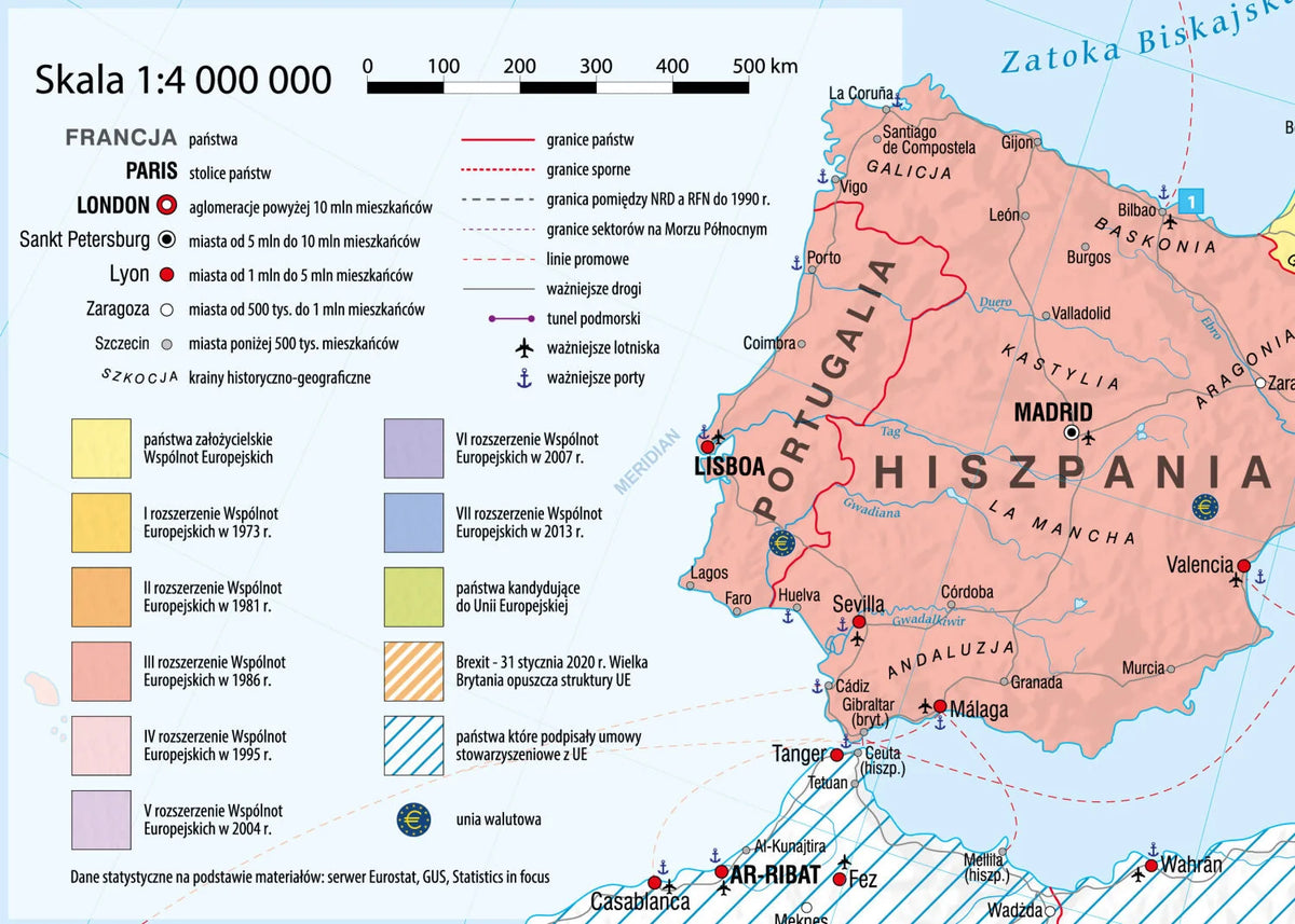 Unia Europejska - etapy rozszerzania - mapa ścienna - zdjęcie 3