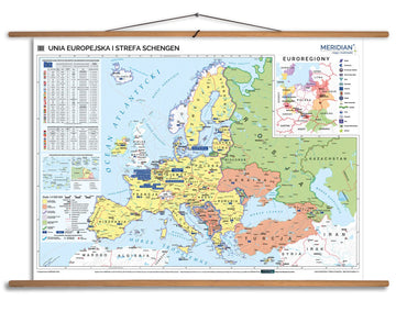 Unia Europejska i strefa Schengen - mapa ścienna