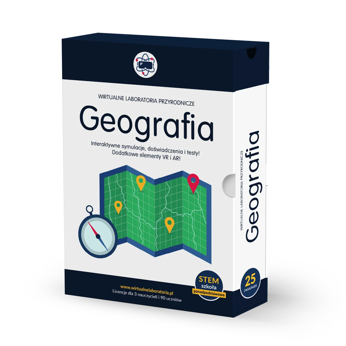 Wirtualne Laboratoria Przyrodnicze Geografia, szkoła ponadpodstawowa