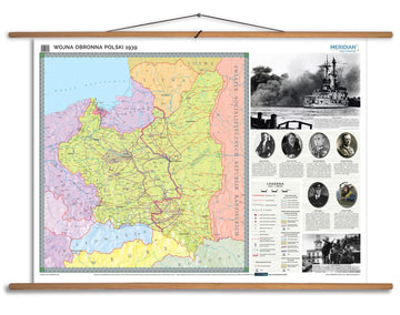 Wojna obronna Polski w 1939 - mapa ścienna