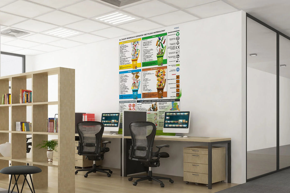 Zasady segregacji odpadów i recykling materiałowy - plansza dydaktyczna - zdjęcie 4