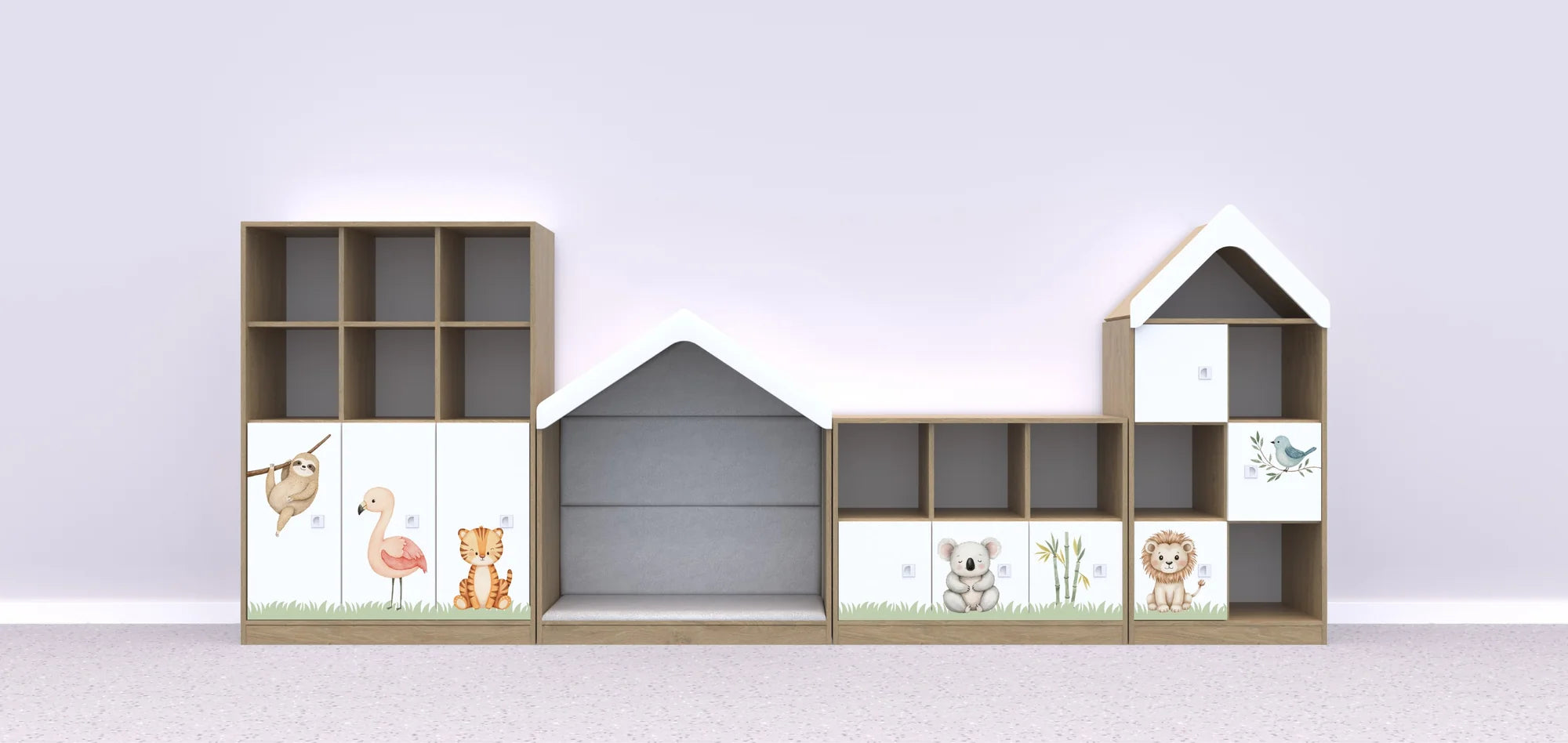 Zestaw mebli BLOX 13 – dąb / Nature