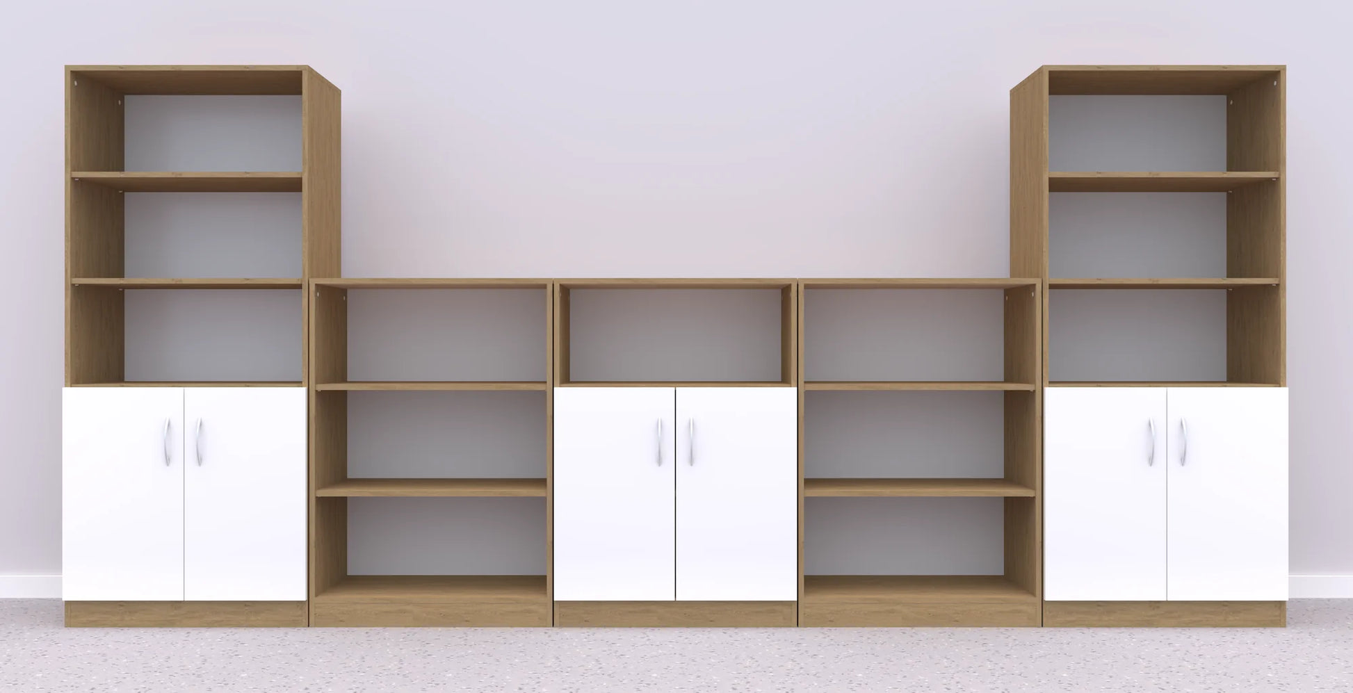 Zestaw mebli Simple 10 – dąb / biały