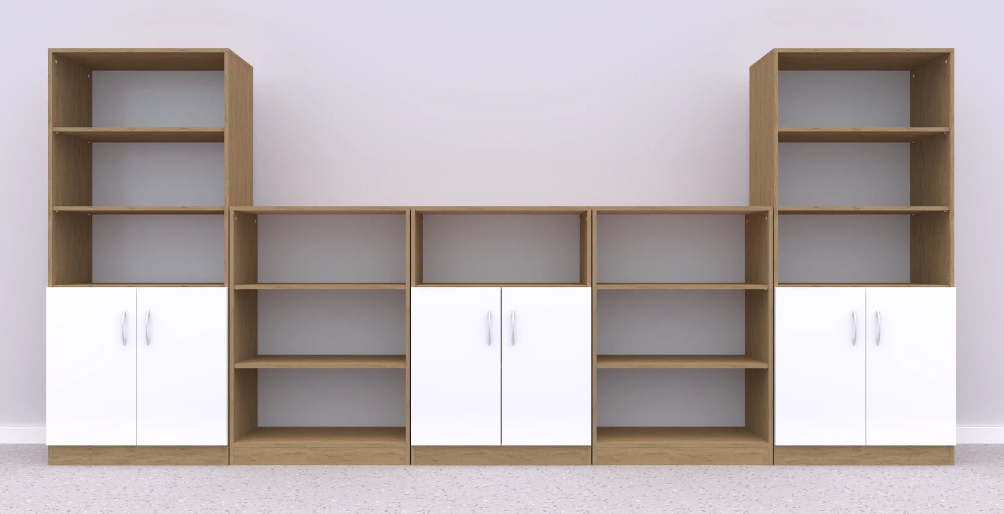 Zestaw mebli Simple 10 – dąb / biały