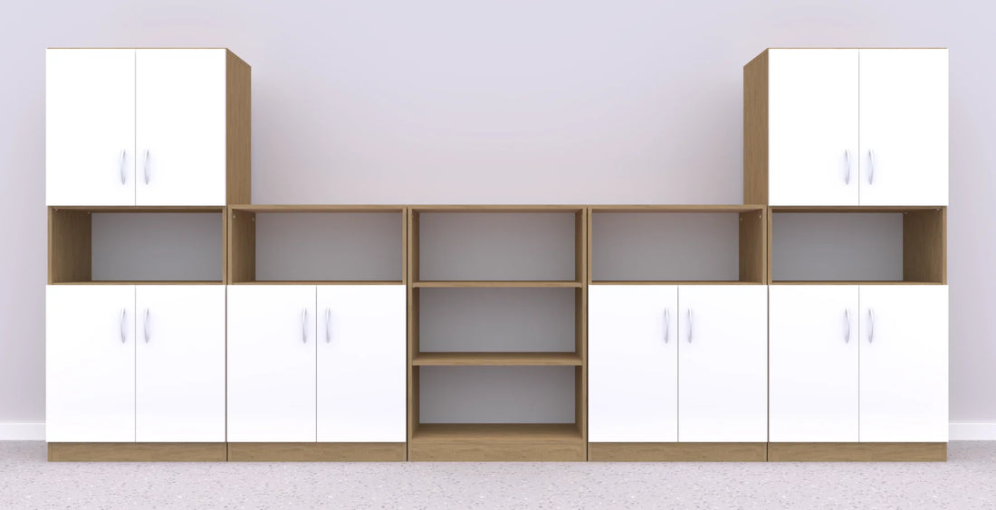 Zestaw mebli Simple 11 – dąb / biały