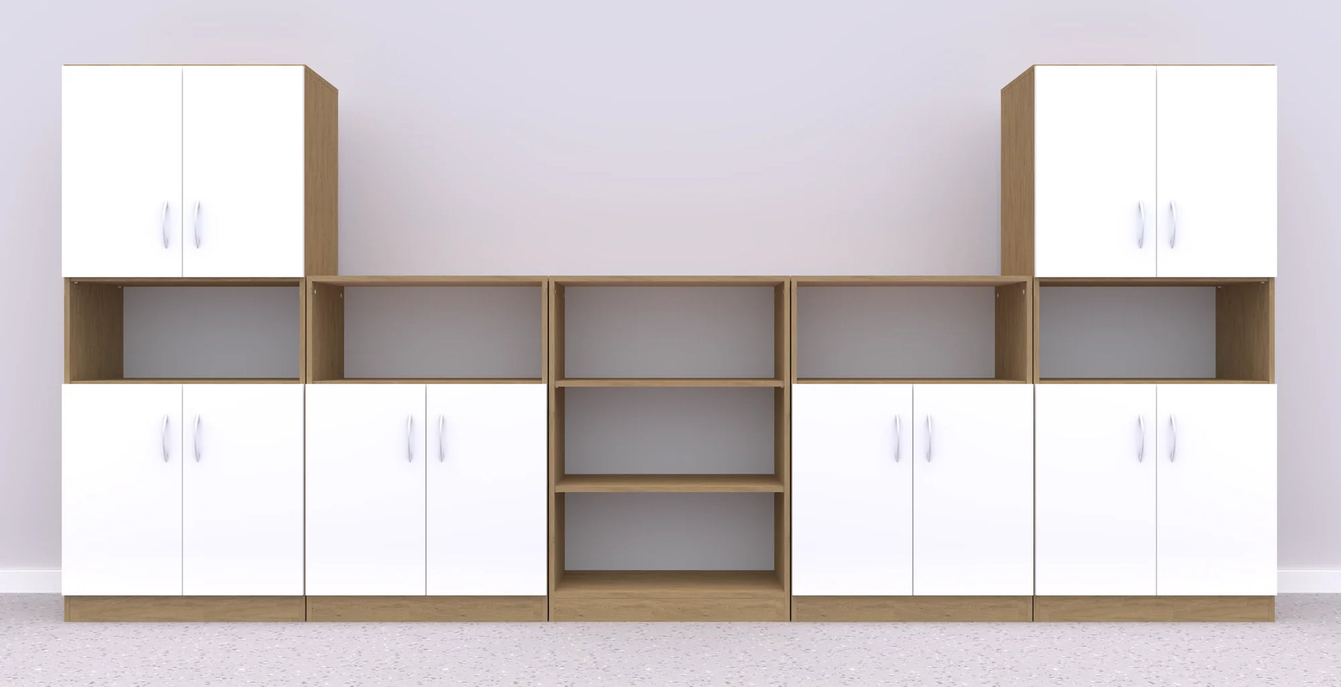 Zestaw mebli Simple 11 – dąb / biały