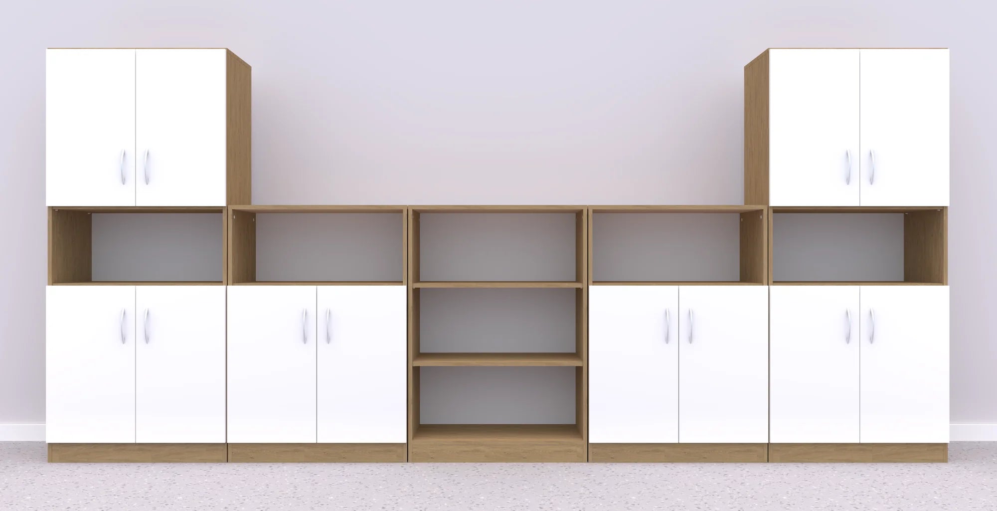 Zestaw mebli Simple 11 – dąb / biały