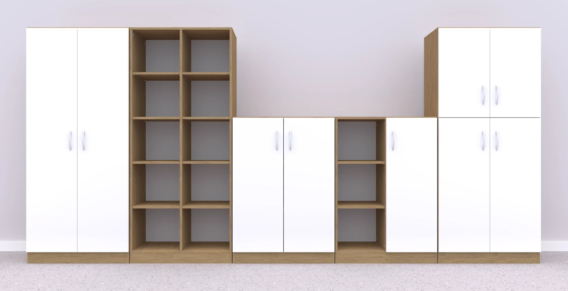 Zestaw mebli Simple 12 – dąb / biały