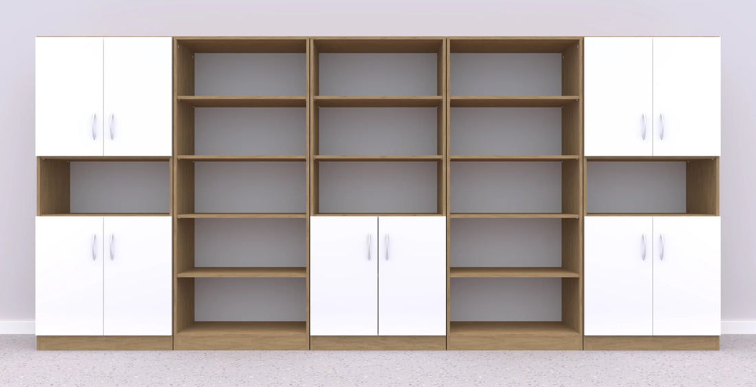 Zestaw mebli Simple 13 – dąb / biały
