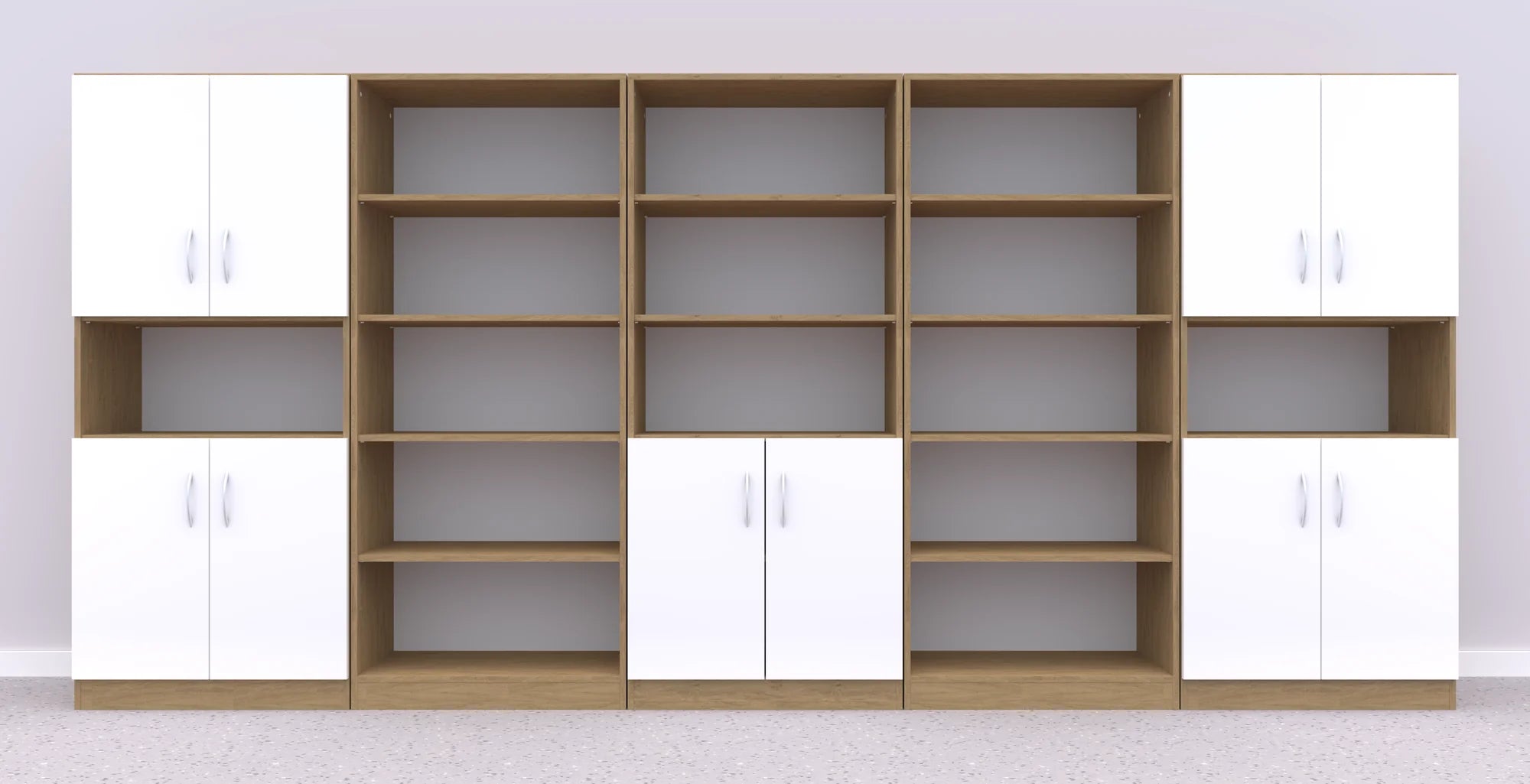 Zestaw mebli Simple 13 – dąb / biały