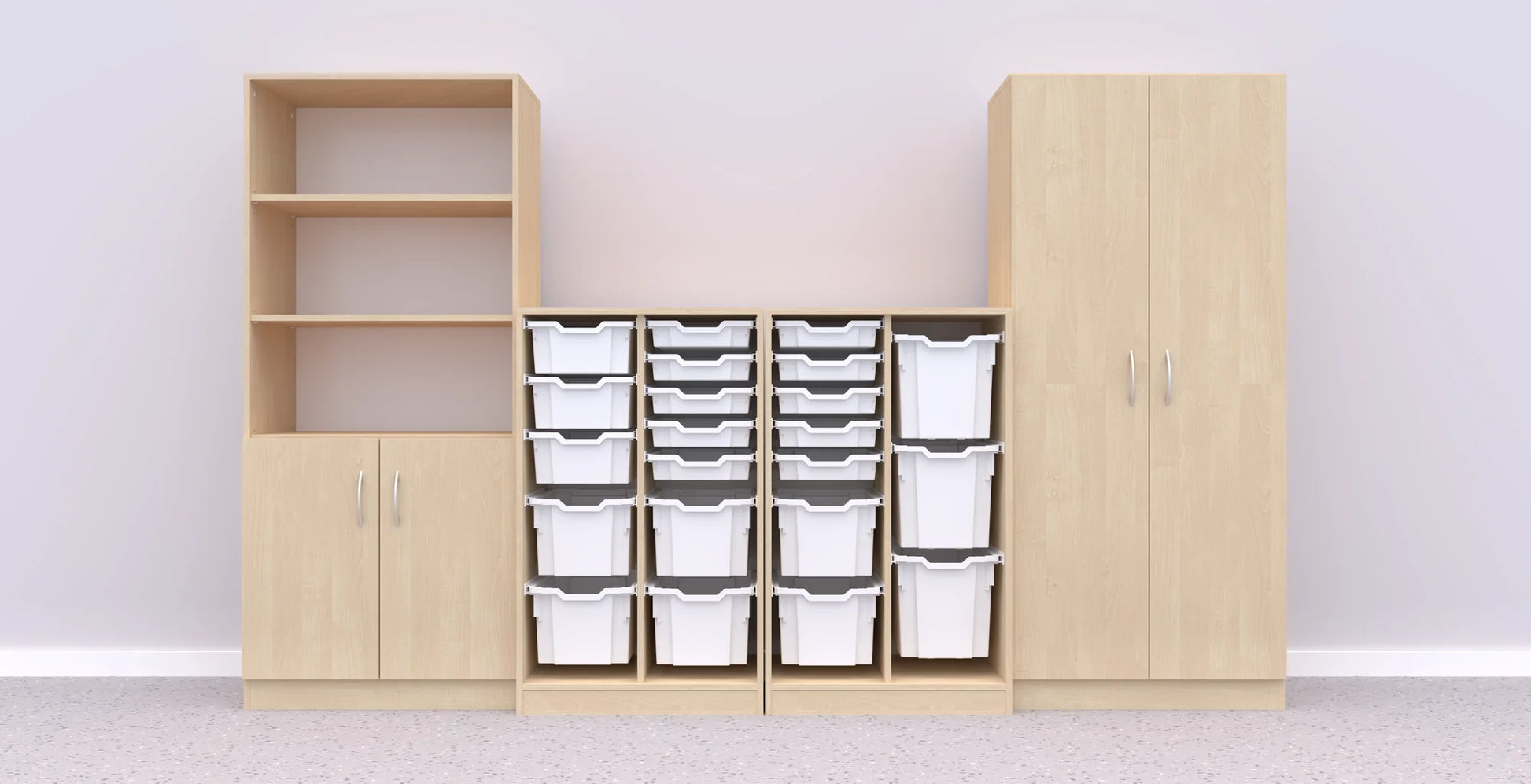 Zestaw mebli Simple 14 – brzoza / brzoza