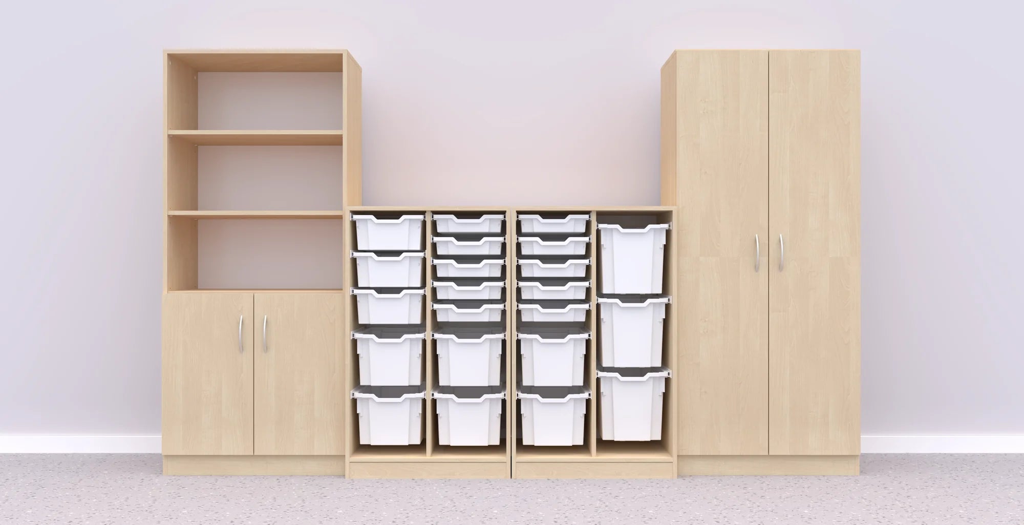 Zestaw mebli Simple 14 – brzoza / brzoza