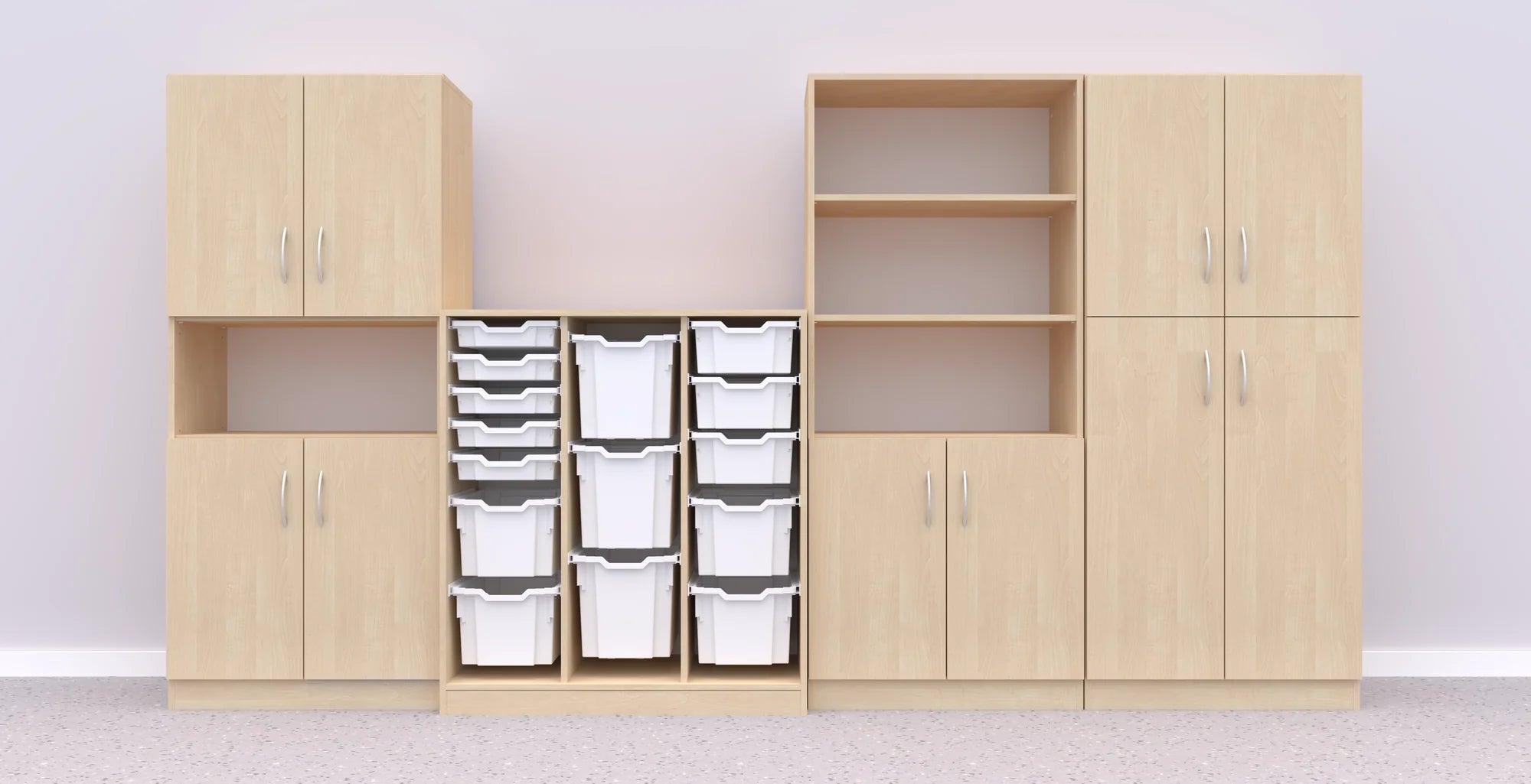 Zestaw mebli Simple 15 – brzoza / brzoza