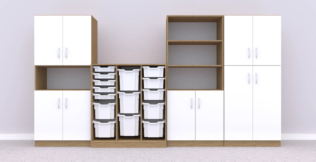 Zestaw mebli Simple 15 – dąb / biały