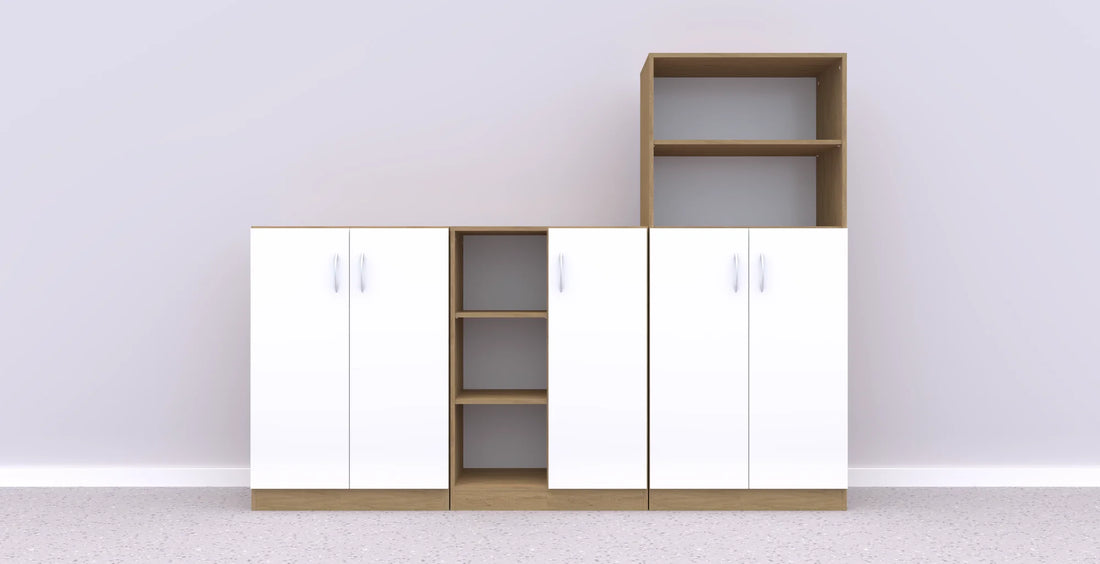 Zestaw mebli Simple 2 – dąb / biały