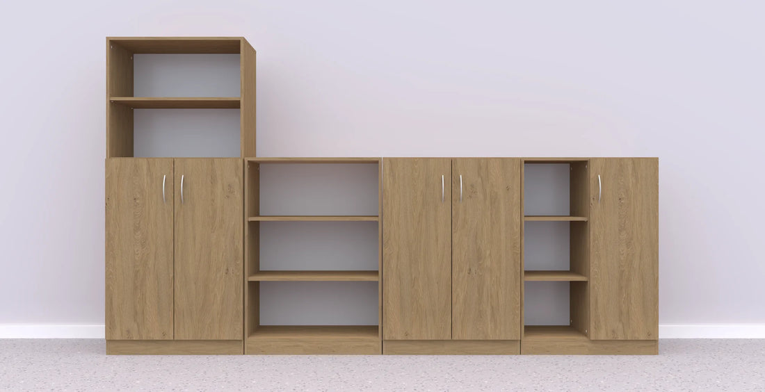Zestaw mebli Simple 3 – dąb / biały