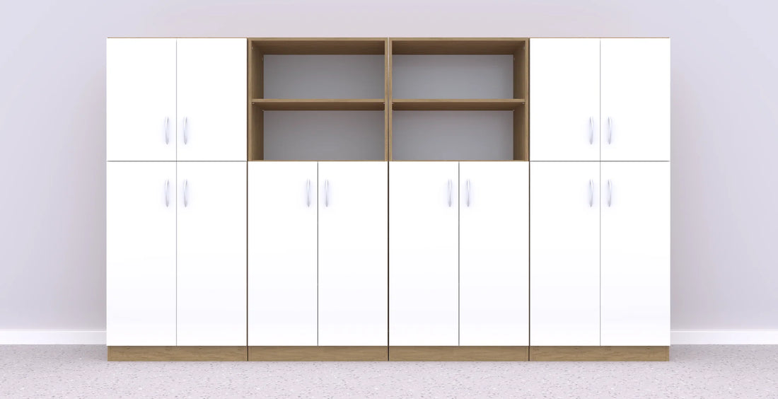 Zestaw mebli Simple 7 – dąb / biały