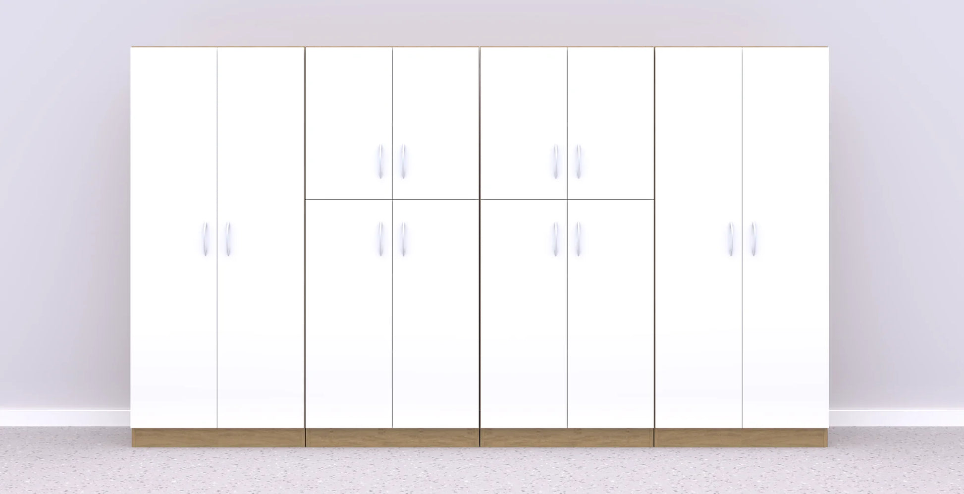 Zestaw mebli Simple 8 – dąb / biały