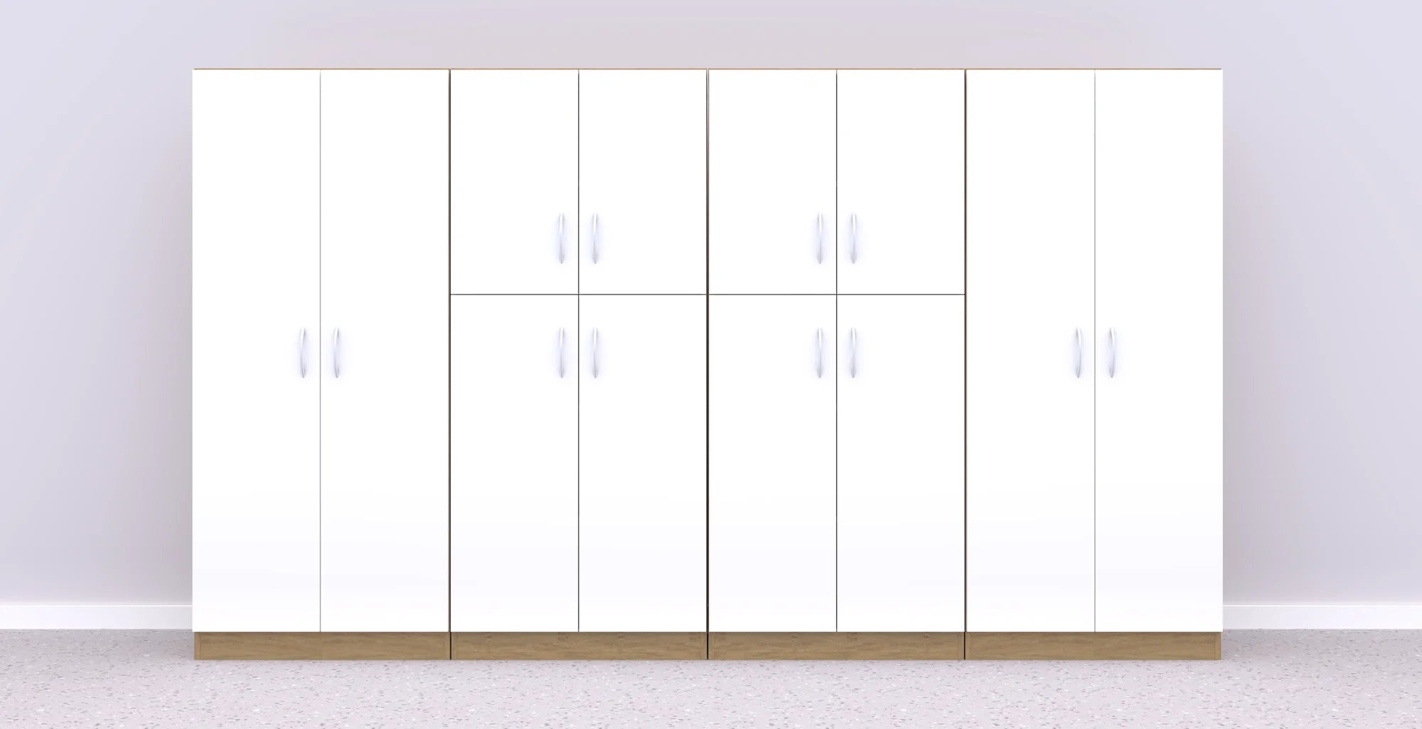 Zestaw mebli Simple 8 – dąb / biały