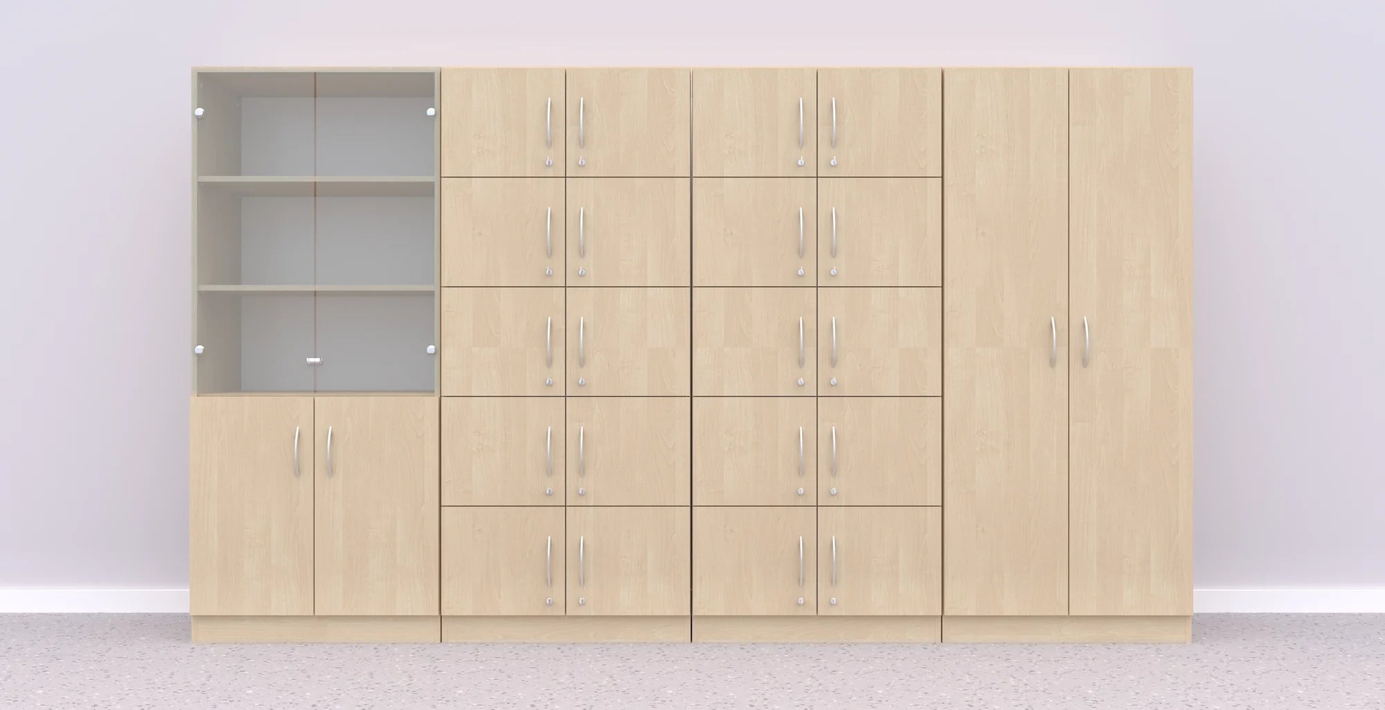 Zestaw mebli Simple 9 – brzoza / brzoza