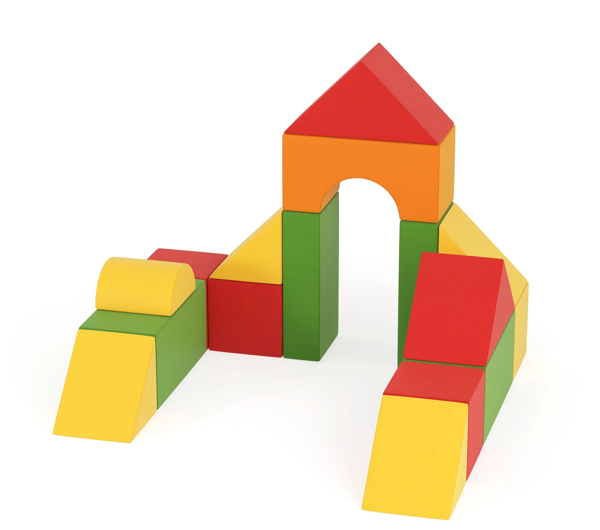Zestaw pianek Happy Castle – Mid / Orange