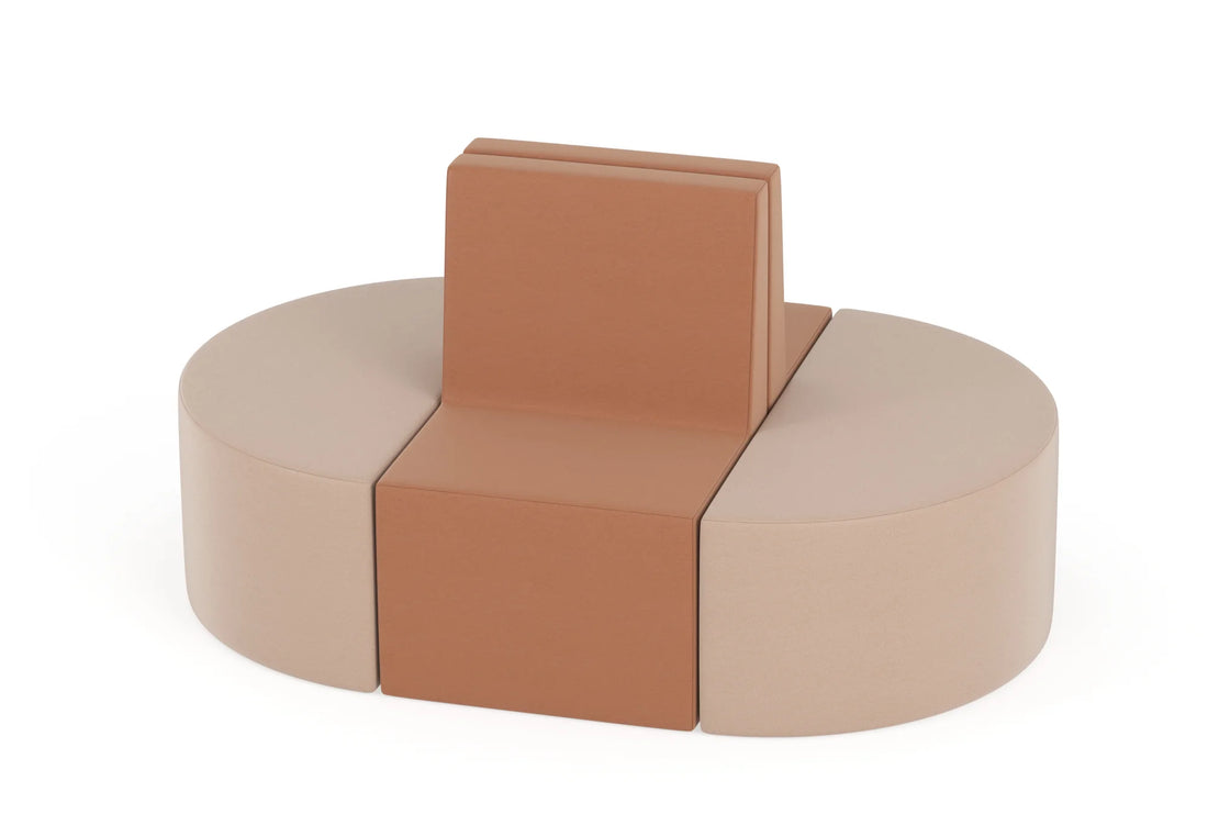 Zestaw puf Tobo Light 1 – Brązowy (Meditap)