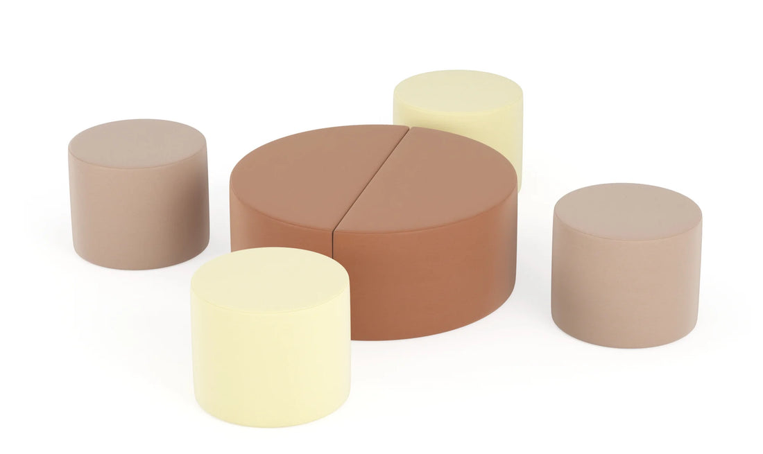 Zestaw puf Tobo Light 10 – Brązowy (Meditap)