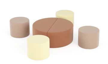 Zestaw puf Tobo Light 10 – Brązowy (Meditap)