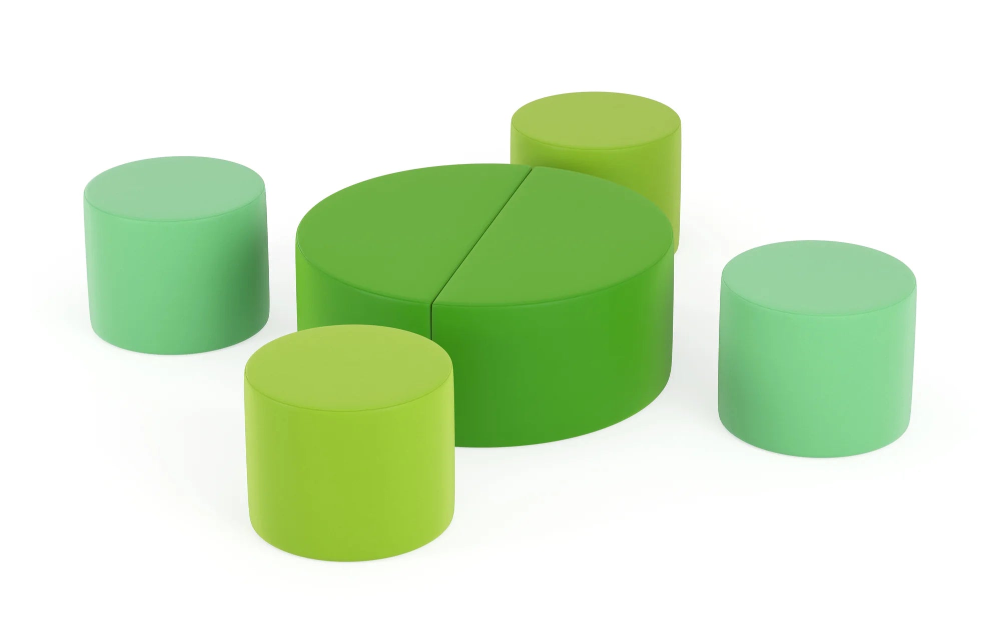 Zestaw puf Tobo Light 10 – Zielony (Meditap)