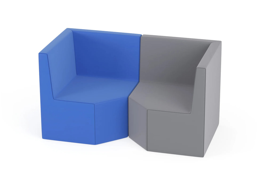 Zestaw puf Tobo Light 20 – Szary/niebieski (Meditap)