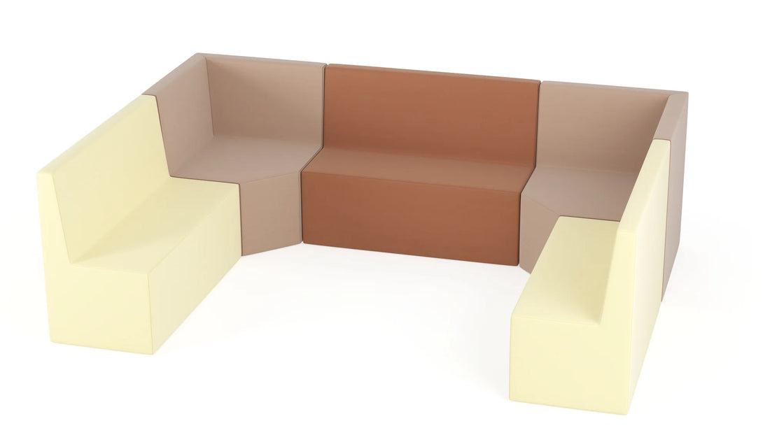 Zestaw puf Tobo Light 7 – Brązowy (Meditap)