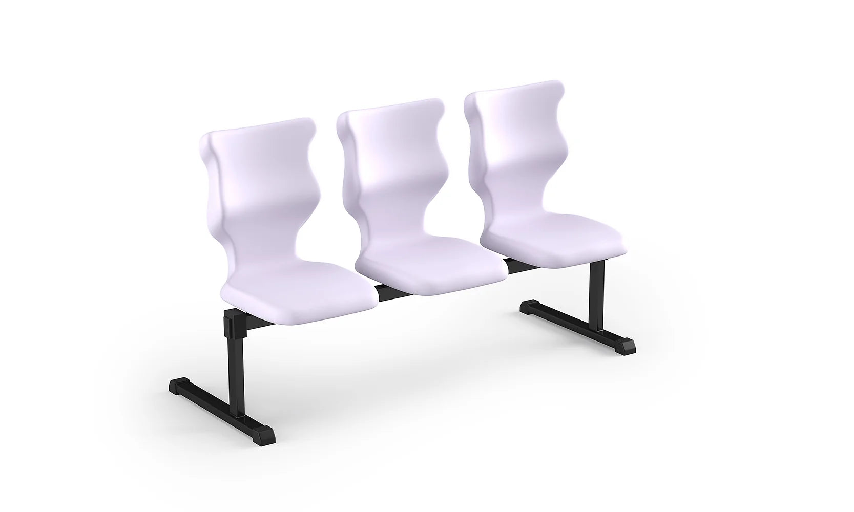 Zestaw siedziskowy Bench rozmiar 5 – 3 os. / Czarny / Pastelowy fioletowy