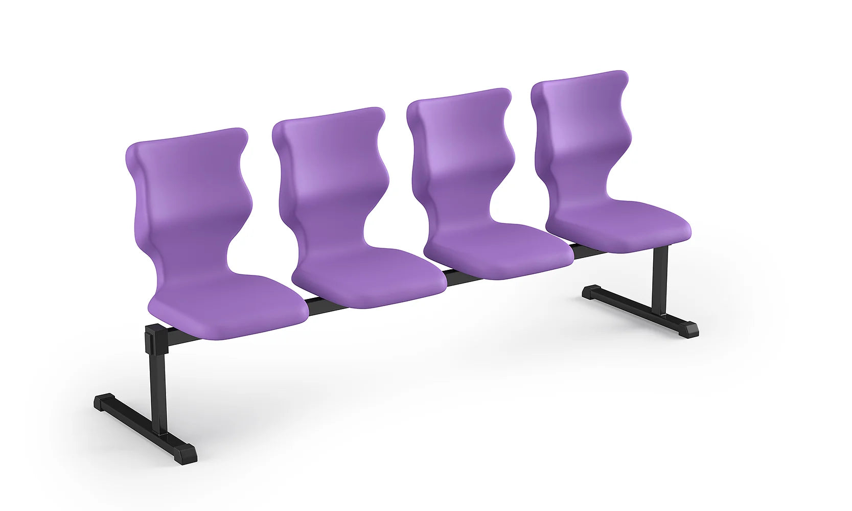 Zestaw siedziskowy Bench rozmiar 5 – 4 os. / Czarny / Fioletowy